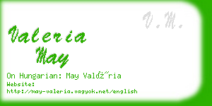 valeria may business card